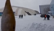 Купол разорвало над стадионом в Сатпаеве