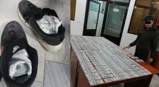 40 тысяч долларов пытался провезти в кроссовках гражданин Узбекистана