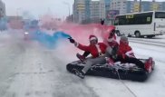 Пранкеры попали в полицию из-за катания на матраце по Петропавловску