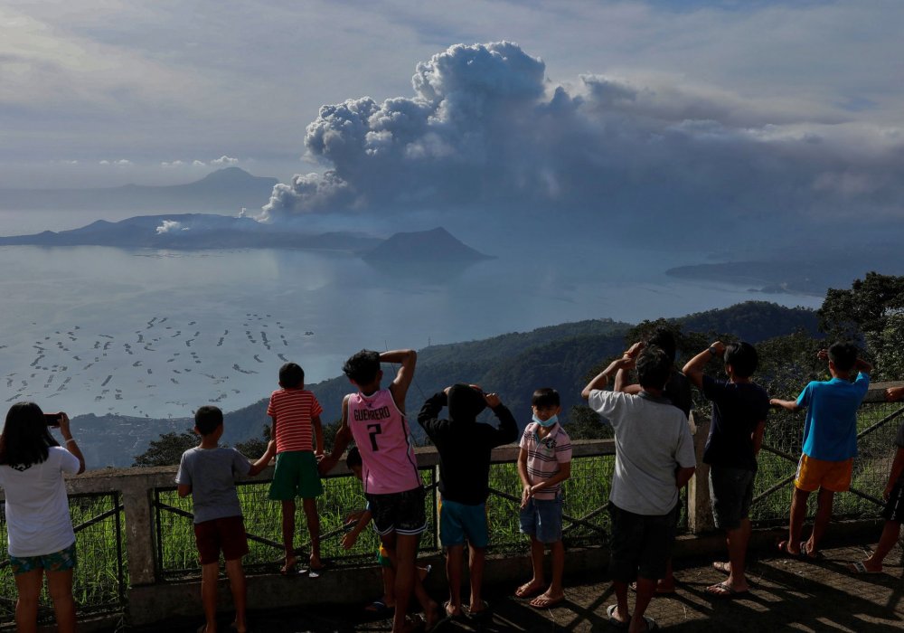 Извержение вулкана Тааль, Филиппины. Фото ©REUTERS