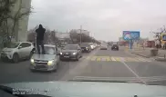 Момент смертельного наезда в центре Актау засняли на видео
