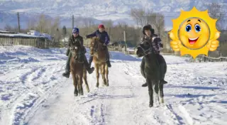 От заброшенного "Москвича" до скачек на жеребятах. Зимние забавы в 250 километрах от Алматы