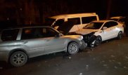 Subaru и KIA столкнулись лоб в лоб по вине уснувшего водителя в Алматы