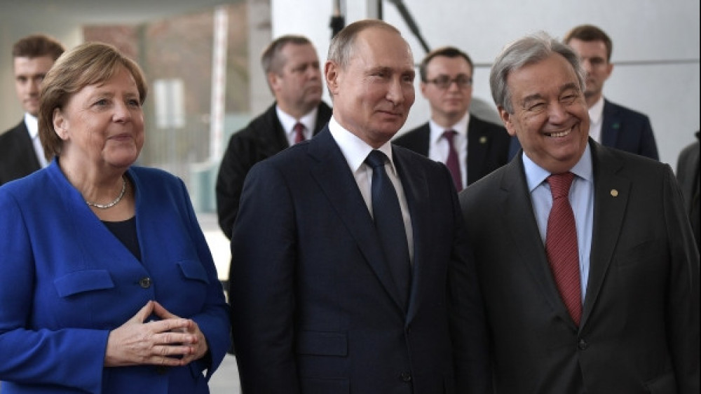 Путин, Меркель и генсек ООН пообщались на русском языке