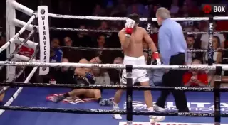 Боксера отправили в мучительный нокаут "адским ударом"