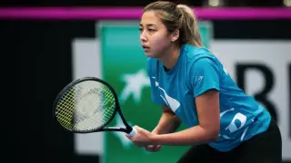 Зарина Дияс готова показать хорошую игру против команды Бельгии