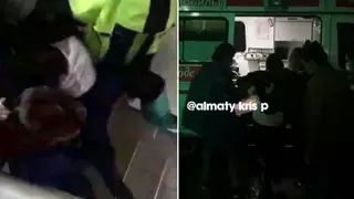 Давку в школьной раздевалке сняли на видео в Алматы