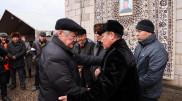 Сапарбаев посетил семью погибшего в кордайском конфликте Дархана Абдрахыма