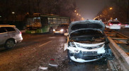 Массовую аварию устроил водитель автобуса в Алматы