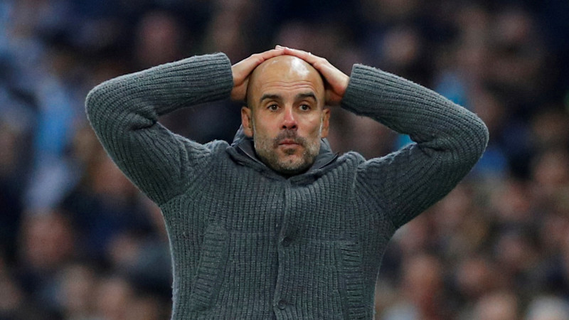 Главный тренер "Манчестер Сити" Пеп Гвардиола. © Reuters