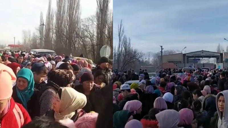 Ситуация на границе Казахстана с Кыргызстаном в Кордайском районе. 8 февраля 2020 год.
