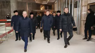 Мамин проинспектировал строительство спорткомплекса и драмтеатра в Нур-Султане