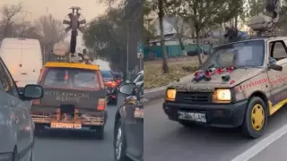 Новое видео разъяснило неизвестную функцию "авто на дровах" с улиц Алматы