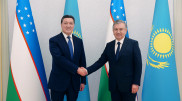 Аскар Мамин встретился с президентом Узбекистана
