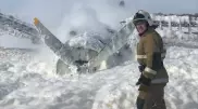 Появились фото и видео с места аварийной посадки самолета в ВКО