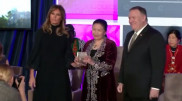 Сайрагуль Сауытбай получила премию из рук Мелании Трамп