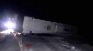 Автобус с 28 пассажирами перевернулся в Павлодарской области