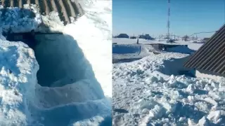 Под снегом оказалось село в Костанайской области