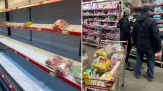 Фото пустых прилавков прокомментировали в Magnum