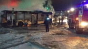 Автобус сгорел в пригороде Нур-Султана