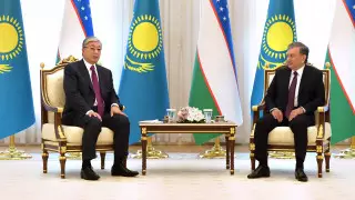 Токаев и Мирзиеев договорились о борьбе с коронавирусом