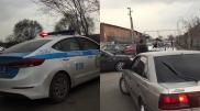 Затор образовался на окраине Алматы
