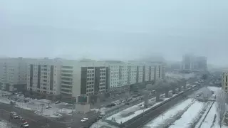 Нур-Султан накрыл плотный туман