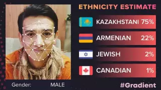 75 % - казах, 22 % - армянин. Пользователи Сети "проверяют свою национальность" с помощью приложения
