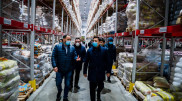 Аким проверил запасы продовольствия в Нур-Султане