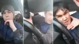 "Насилуют": Нападение пассажирки на таксиста попало на видео