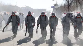 450 человек дезинфицируют улицы Нур-Султана