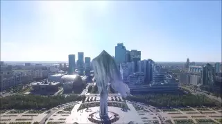 Город закрыт: Художник "накрыл" "Байтерек" прозрачной тканью