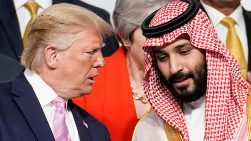 Президент США Дональд Трамп и наследный принц Саудовской Аравии Мухаммед бен Салман. © Reuters