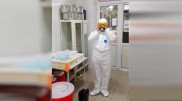 Подготовку казахстанских врачей к осмотру больных коронавирусом сняли на видео