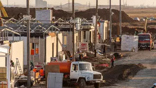 Последний модуль нового госпиталя установили в Нур-Султане