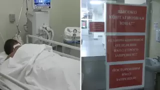 Палату тяжелобольного коронавирусом казахстанца показали на видео