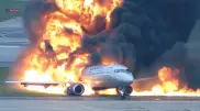 Опубликовано полное видео авиакатастрофы в Шереметьево