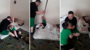 Бил мальчика трубой и заставлял отжиматься. Фигурант шокирующего видео найден
