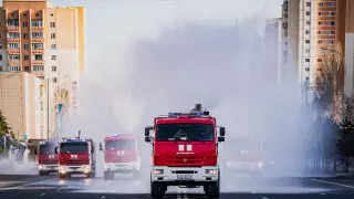 Как проходит масштабная дезинфекция в Нур-Султане