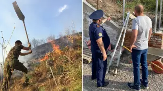Виновника пожара на склоне горы нашли в Алматы