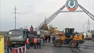 Видео сноса санитарного поста объяснили в Караганде
