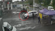 Полицейского сбили на блокпосту в Алматы