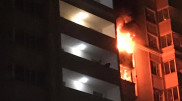 ЖК загорелся в центре левого берега Нур-Султана