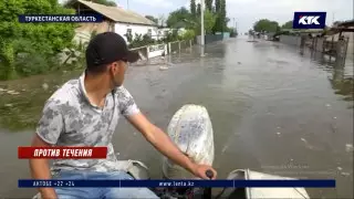 "Все утонуло". Эвакуированные из подтопленных сел Туркестанской области