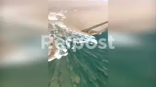 Видео прорыва дамбы в Узбекистане появилось в Сети