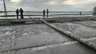 Как ликвидируют наводнение в Туркестанской области