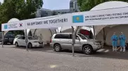Алматинцы могут сдать тест на коронавирус, не выходя из машины