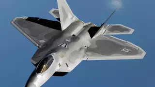 Американский истребитель F-22 потерпел крушение
