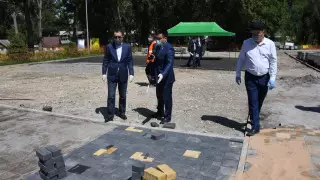 Сагинтаев ознакомился с новыми проектами по озеленению и благоустройству Жетысуского района