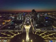 Небо Нур-Султана подсветят "лучами добра"